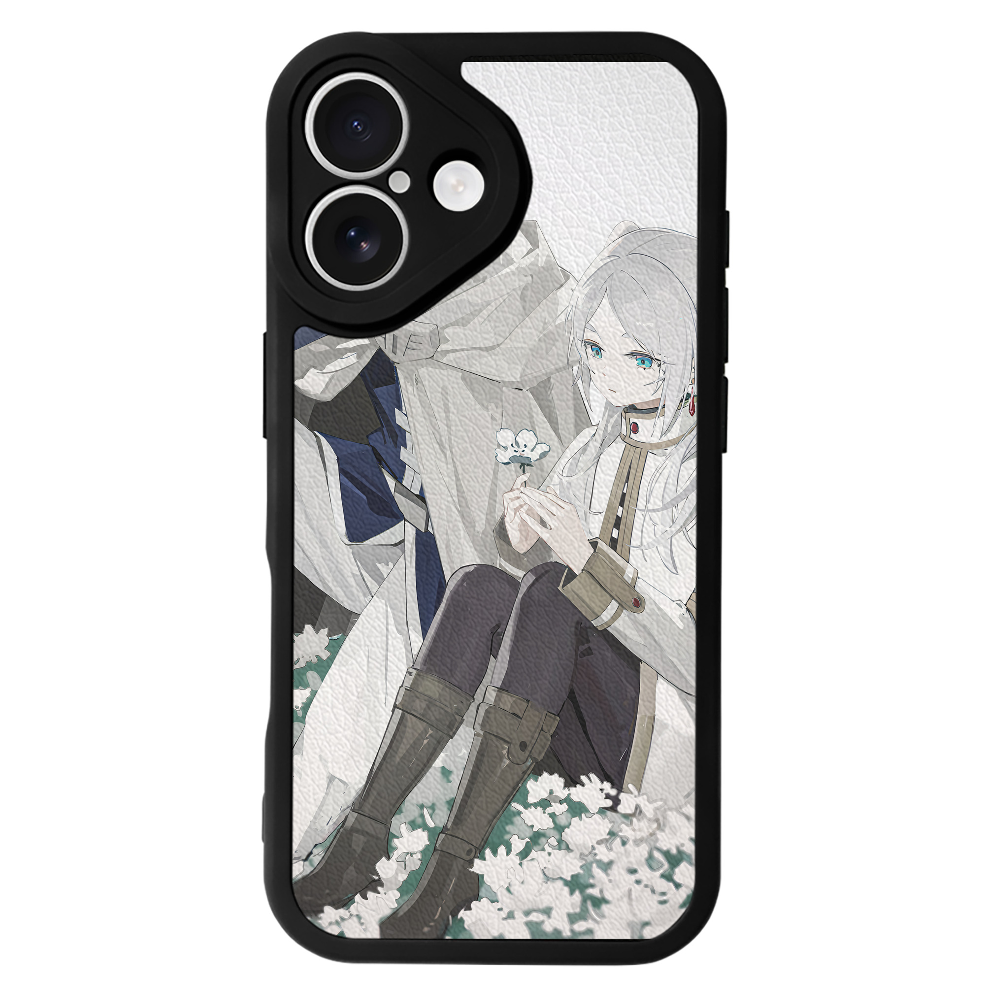 （画像用） 葬送のフリーレン Frieren 【iPhone 16シリーズ対応】シリコンスマホケース（レザー調） 材質：シリコン